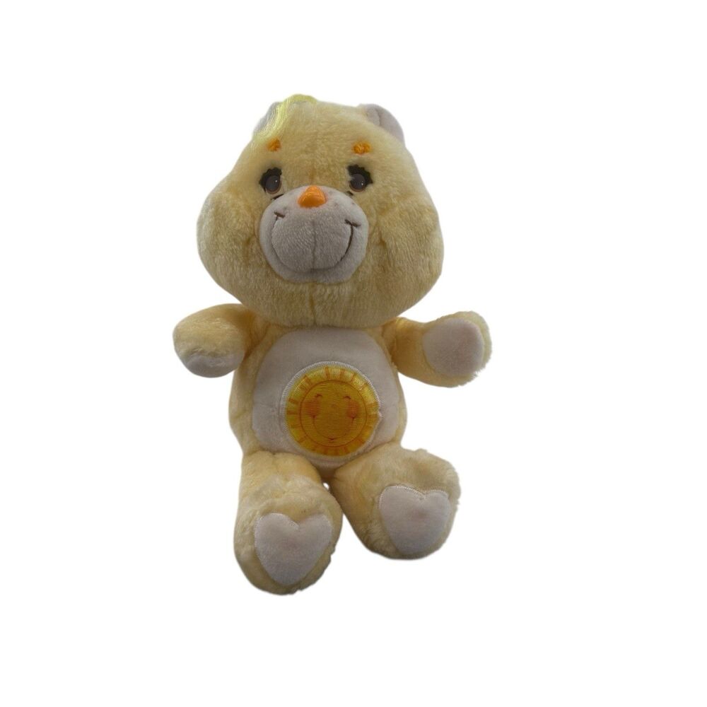 Care Bears Funshine Bear 13" Plush Stuffed Toy Sunshine Vintage 1983 Kenner 80s
